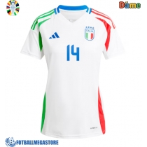 Fotballdrakt Dame Italia Federico Chiesa #14 Bortedrakt EM 2024 Kortermet